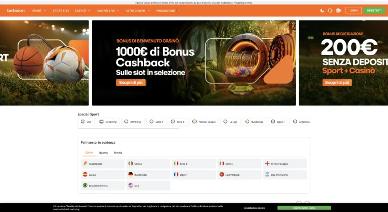 Betsson: Tecnologia Avanzata